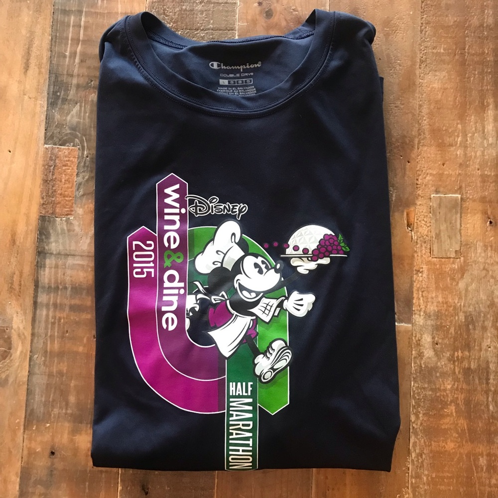 2015 Disney Wine & Dine Half Marathon race shirt